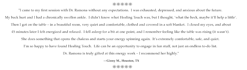 Testimonial for Dr. RAmona from Ginny M. TX
